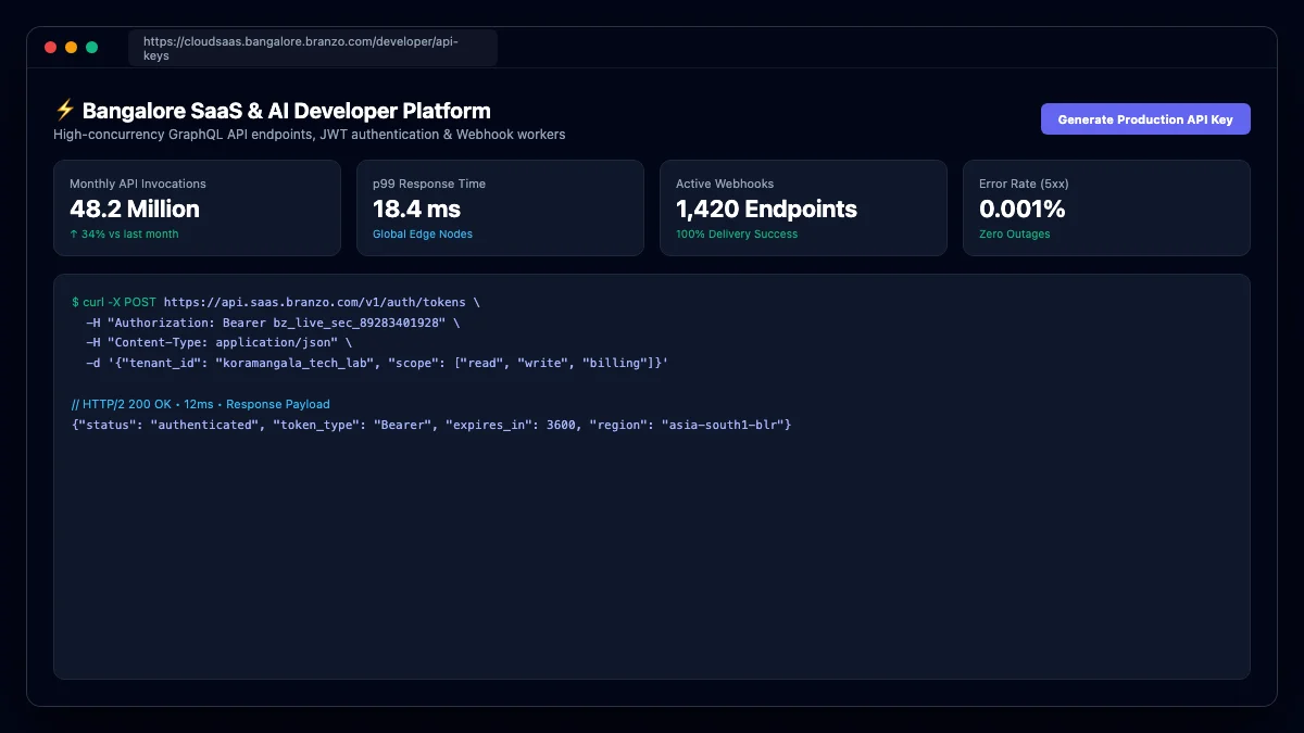 Single-page application UI dashboard with real-time analytics