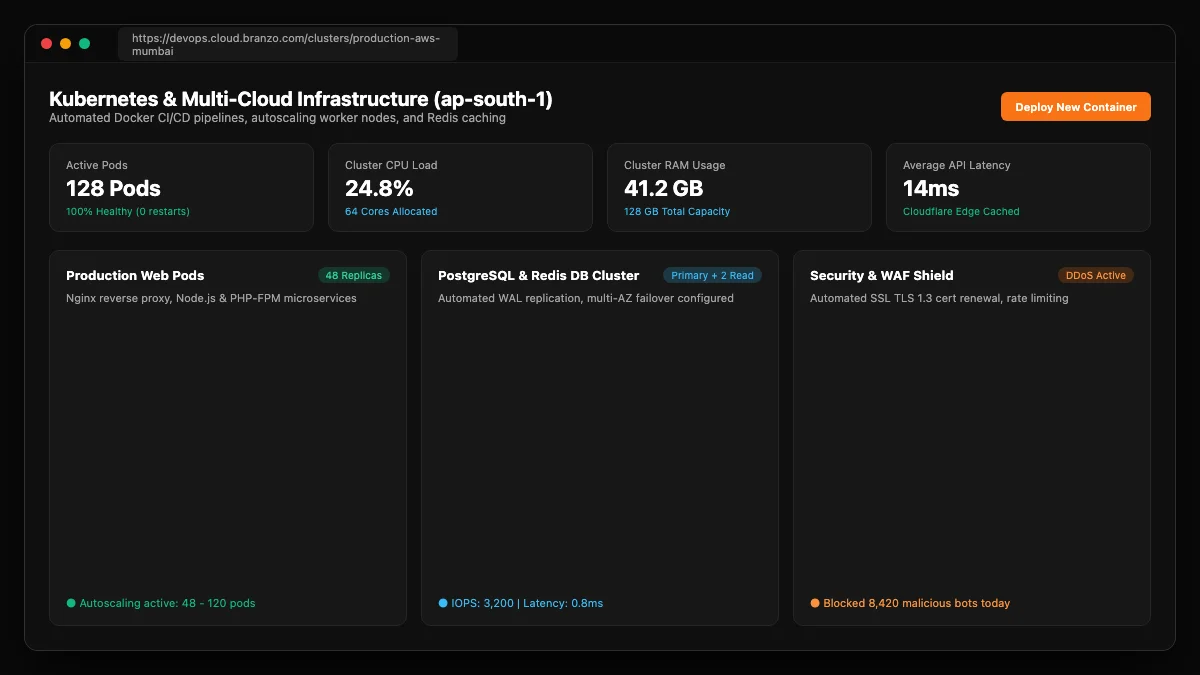 Technology stack application preview